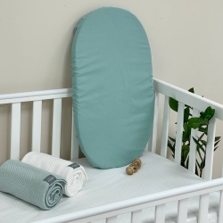 Cearsaf pentru carucior bebe copii impermeabil, menta